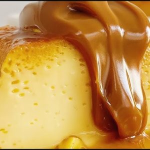 Flan casero con dulce de leche!